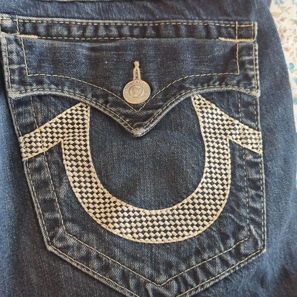 True Religion vintage straight denim‎ jeans size 32